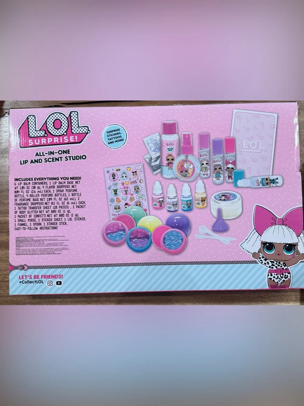LOL Surprise All In One Lip Balm & Scent Studio Beauty Kit NEW NWT NIB